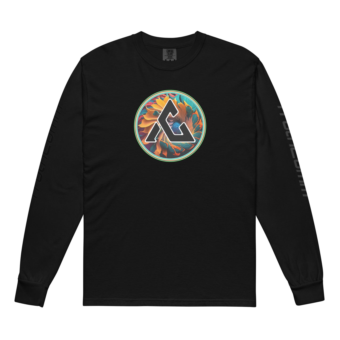 Garment-dyed heavyweight long-sleeve shirt