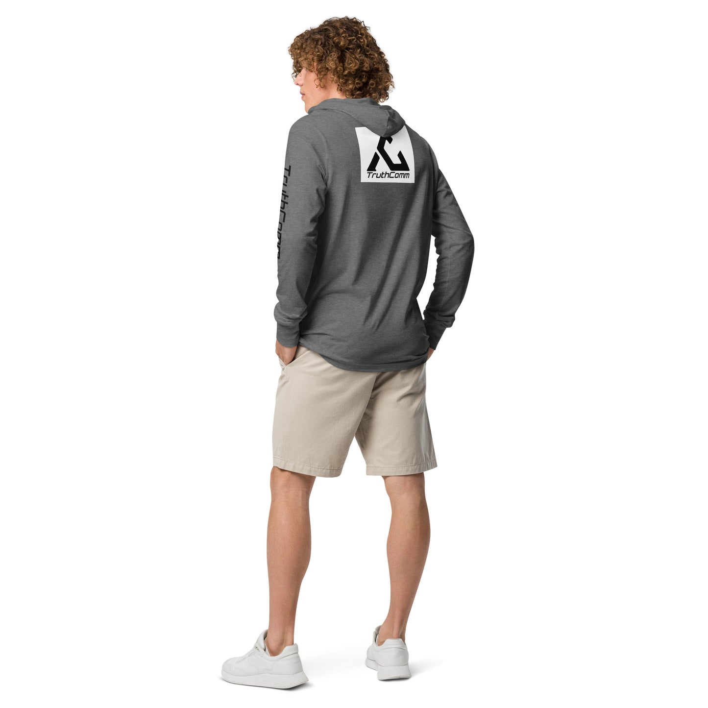 Hooded long-sleeve tee
