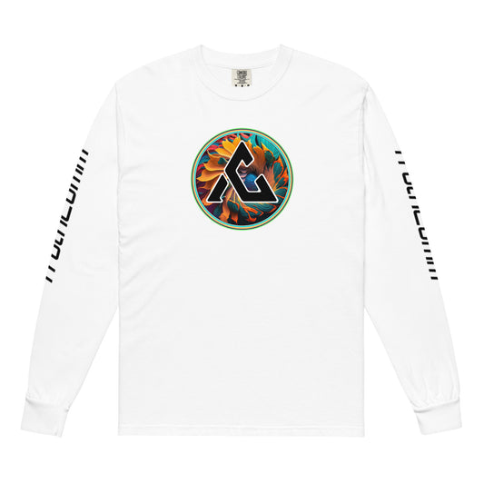 Garment-dyed heavyweight long-sleeve shirt